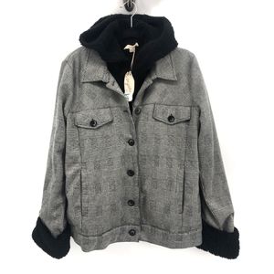 Mystree SZ M Fleece Lined Layered Jacket NWT